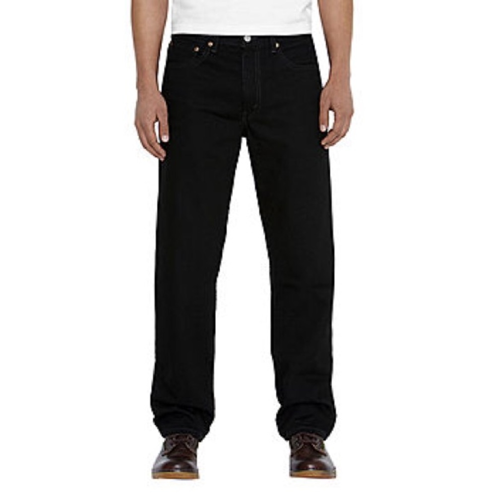 Men’s Levi Relaxed Fit 550 black jeans 28/28